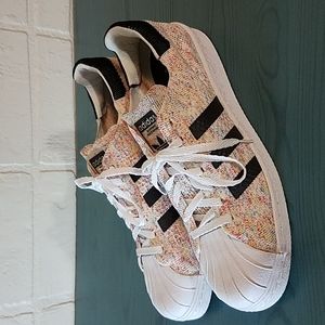 ADIDAS ORIGINAL SUPERSTAR 80s PRIMEKNIT LOW MEN SHOES SIZE 9 1/2